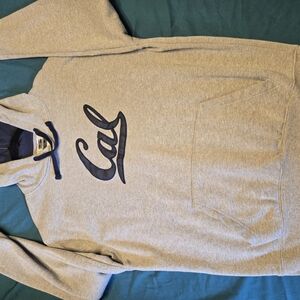 Cal Gray and Navy Cotton Hoodie